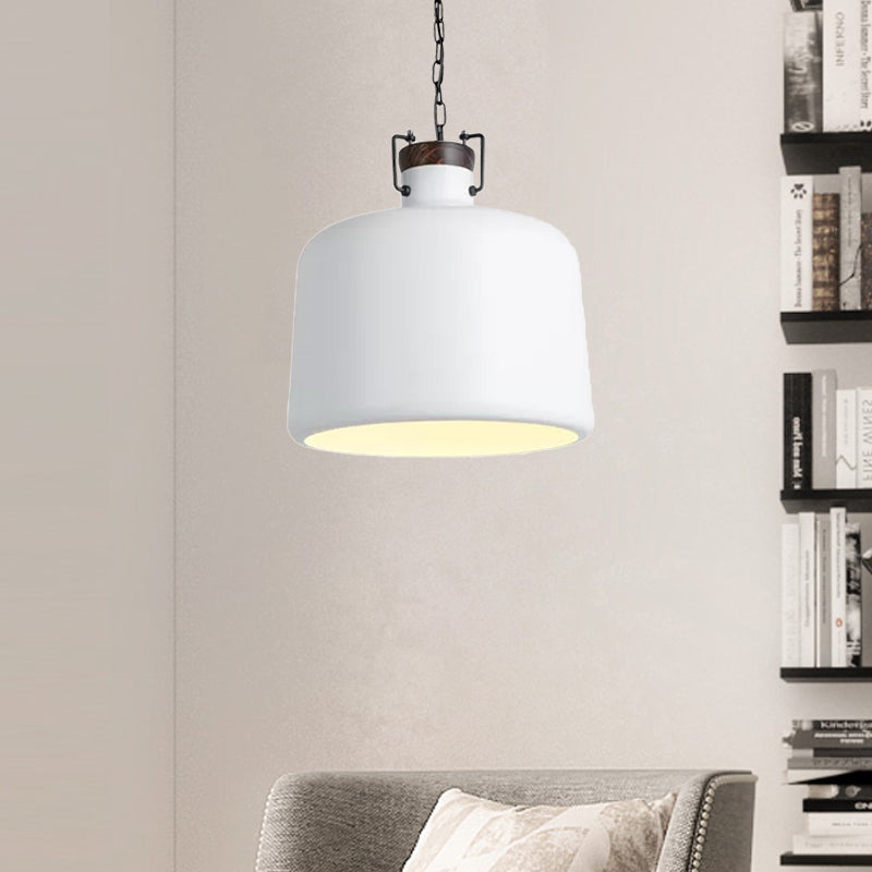 Carter - Industrial Bucket Pendant Light (Black/White 1 - Light)