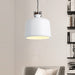 Carter - Industrial Bucket Pendant Light (Black/White 1 - Light)