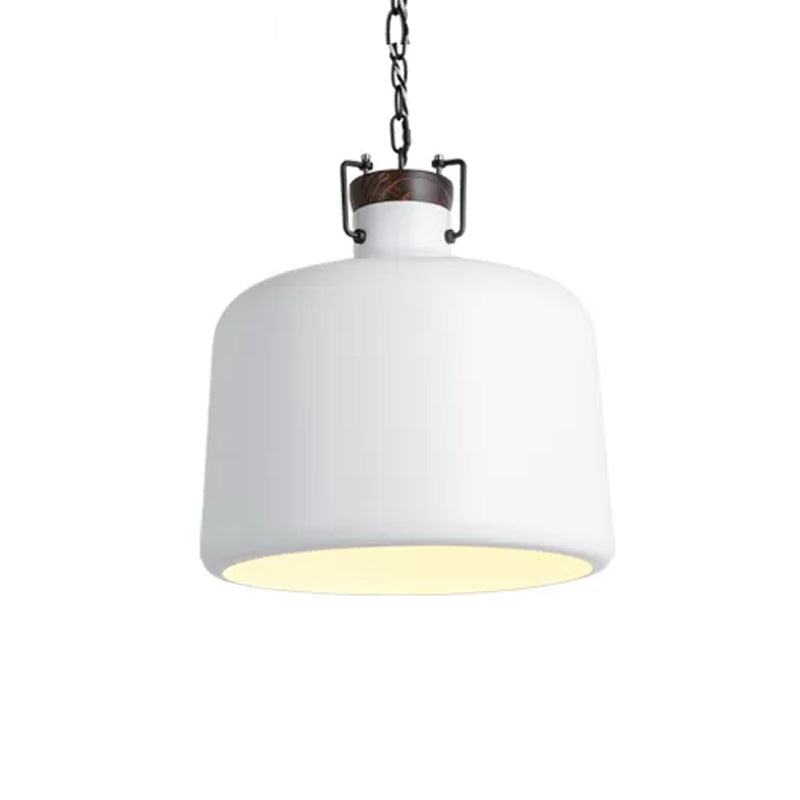 Carter - Industrial Bucket Pendant Light (Black/White 1 - Light)