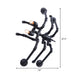 Lucy Style Black Spider Wall Lamp - Metallic Water Pipe Design For Stairways