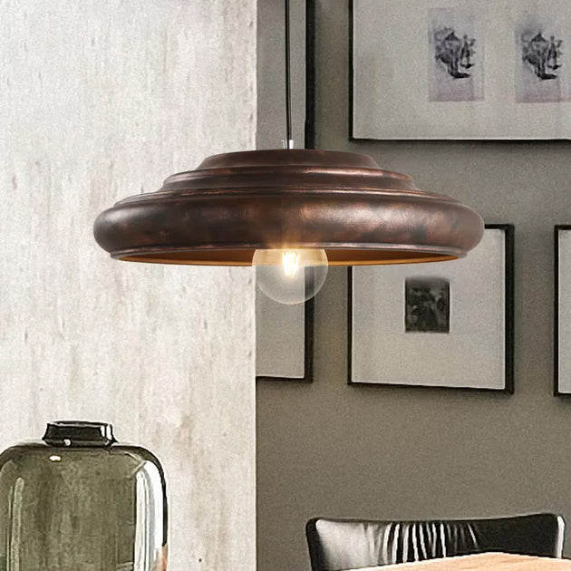 Industrial Chic: Bronze Pendant Light For A Touch Of Factory Flair