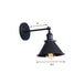 Alice - Industrial Black And Brass Flared Sconce Wall Lamp