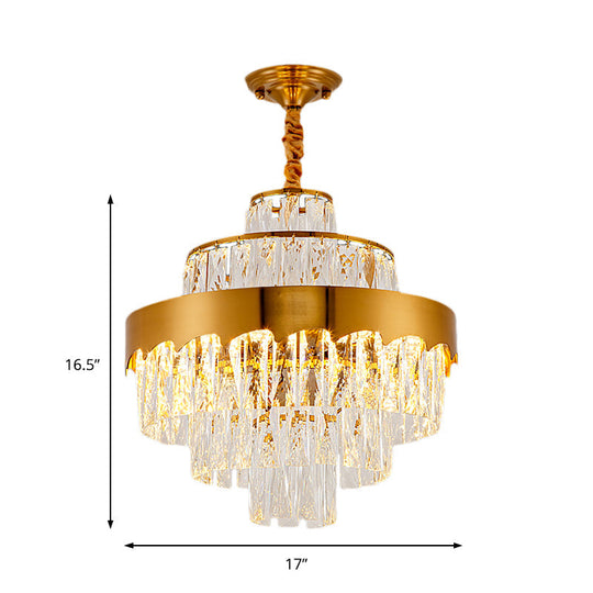 Alessandra Gold Cascade: Crystal Elegance For Your Dining Room Chandelier