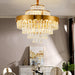 Alessandra Gold Cascade: Crystal Elegance For Your Dining Room Chandelier