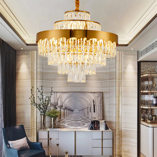 Alessandra Gold Cascade: Crystal Elegance For Your Dining Room Chandelier