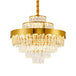 Alessandra Gold Cascade: Crystal Elegance For Your Dining Room Chandelier