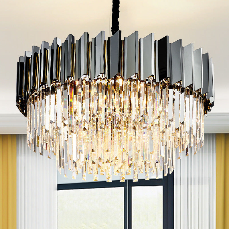 Evelyn’s Crystal Chandelier - Modern Elegance With Tiered Design