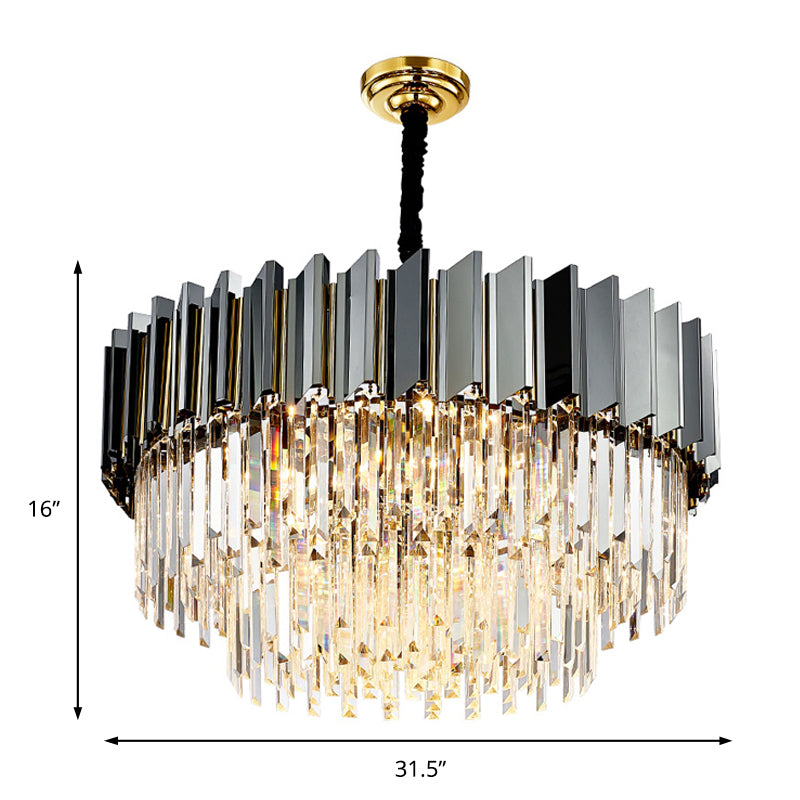 Evelyn’s Crystal Chandelier - Modern Elegance With Tiered Design