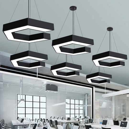 Aubree Modern Geometric Pendant: A Versatile Option For Your Office Black / 16’ Pendant Lighting