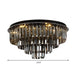 Crystal Symphony: Modern Layered Led Ceiling Light For Dining Rooms