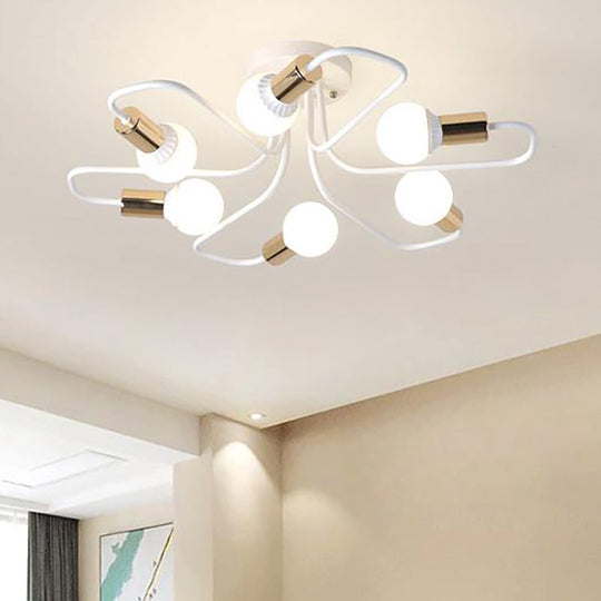 Ada Sputnik Symphony: Modern Elegance Meets Timeless Charm White Ceiling Light