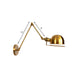 Vintage Style Swing Arm Wall Light With Brass/Copper Finish And Bowl Shade - 1 - Light Mount Design