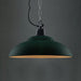 Adalynn Industrial Pendant: Dual Shades & Vintage Charm (Black Green Pendant Lighting