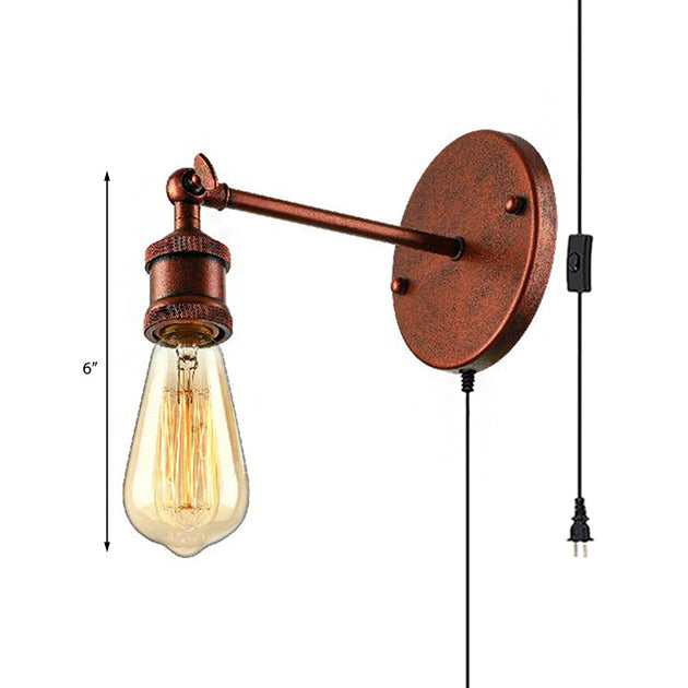 Rustic Charm Meets Modern Functionality: The Copper Halo Wall Sconce