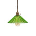 Caroline Scalloped Glass Pendant Lamp - Brass Accents For Contemporary Spaces