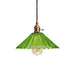 Caroline Scalloped Glass Pendant Lamp - Brass Accents For Contemporary Spaces