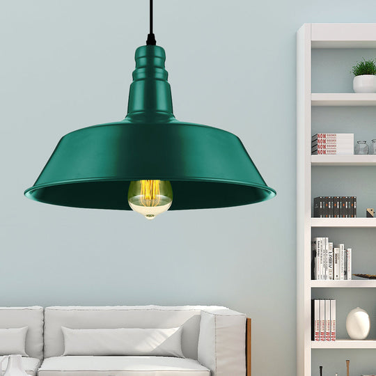 Embrace Industrial Charm And A Pop Of Color: The Red & Green Pendant Light / 10’ Lighting