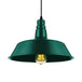 Embrace Industrial Charm And A Pop Of Color: The Red & Green Pendant Light Lighting