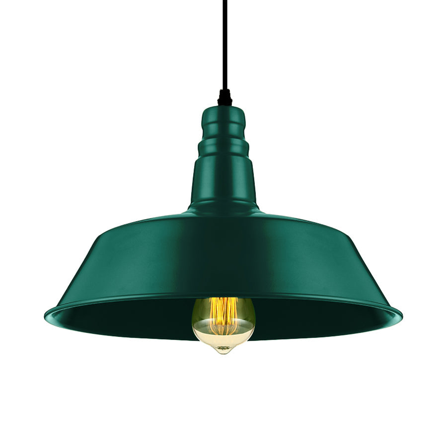 Embrace Industrial Charm And A Pop Of Color: The Red & Green Pendant Light Lighting