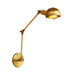 Watson’s Industrial Swing Arm: Brass Beauty For Focused Light (1 - Light Sconce)