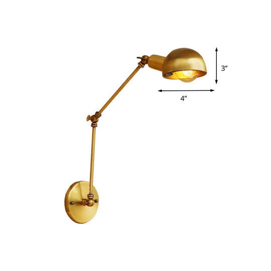 Watson’s Industrial Swing Arm: Brass Beauty For Focused Light (1 - Light Sconce)