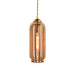 Alice’s Amber Glass Industrial Pendant Light - Capsule/Dome Design For Dining Room Lighting