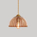 Alice’s Amber Glass Industrial Pendant Light - Capsule/Dome Design For Dining Room Lighting