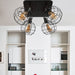 Embrace Industrial Charm And Ample Illumination: The Global Cage Semi - Flush Ceiling Light Fixtures