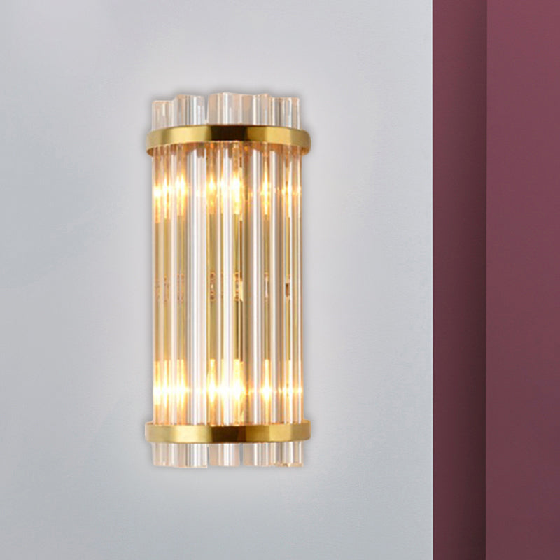 Elara’s Modern Gold Crystal Wall Sconce: Elegance Meets Functionality