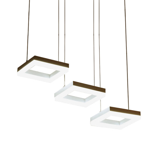 Ayla Modern Marvel: Black & White Acrylic Chandelier Pendant Lighting