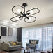 Zoey Modern Illumination: 4 - Light Black Ceiling Lamp