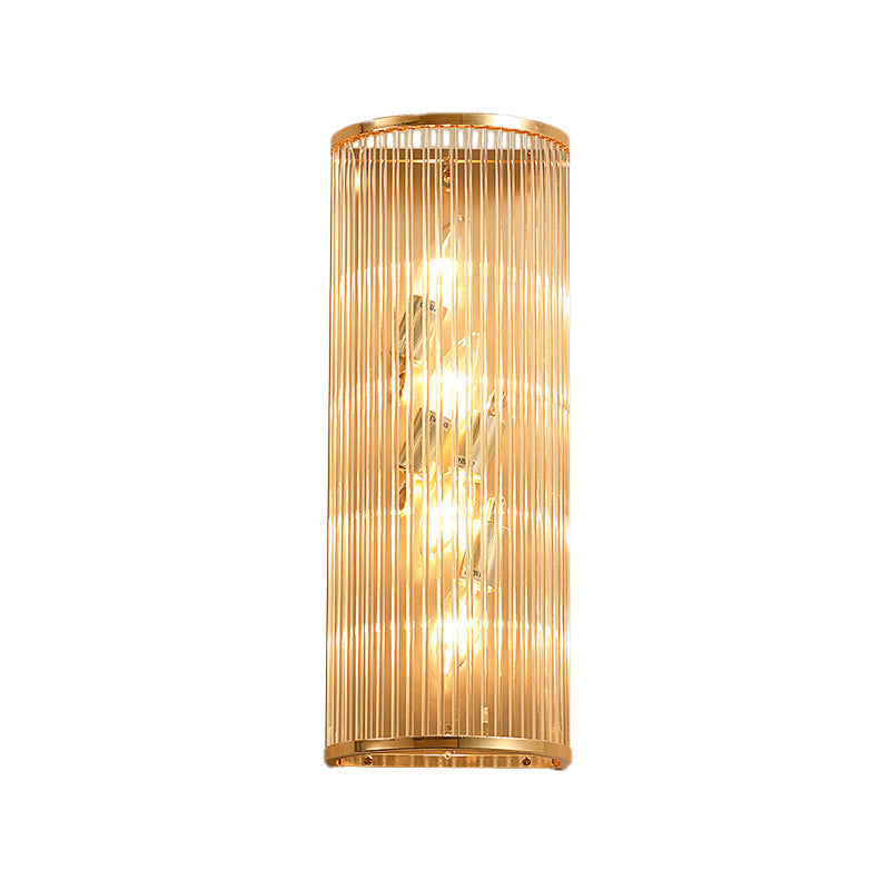 Modern Elegance Meets Warmth: Crystal Rod Wall Sconce