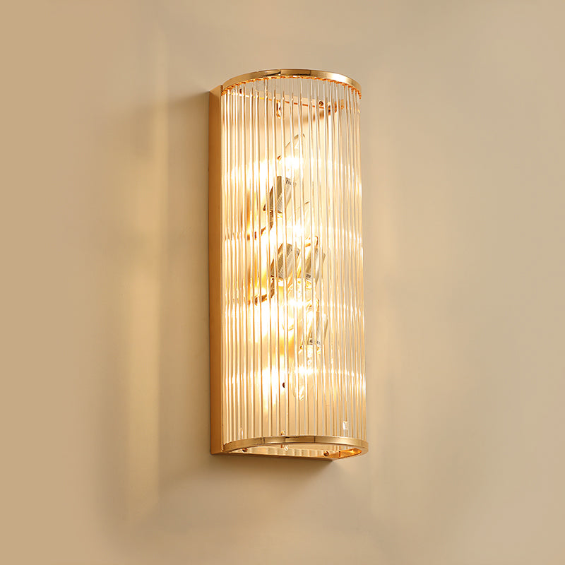 Modern Elegance Meets Warmth: Crystal Rod Wall Sconce