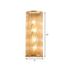 Modern Elegance Meets Warmth: Crystal Rod Wall Sconce