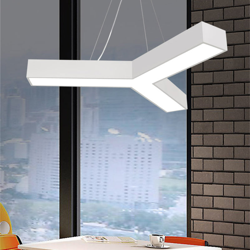 Brianna Y - Shaped Pendant: Modern Design Meets Versatile Lighting White / 22’ Ceiling Light