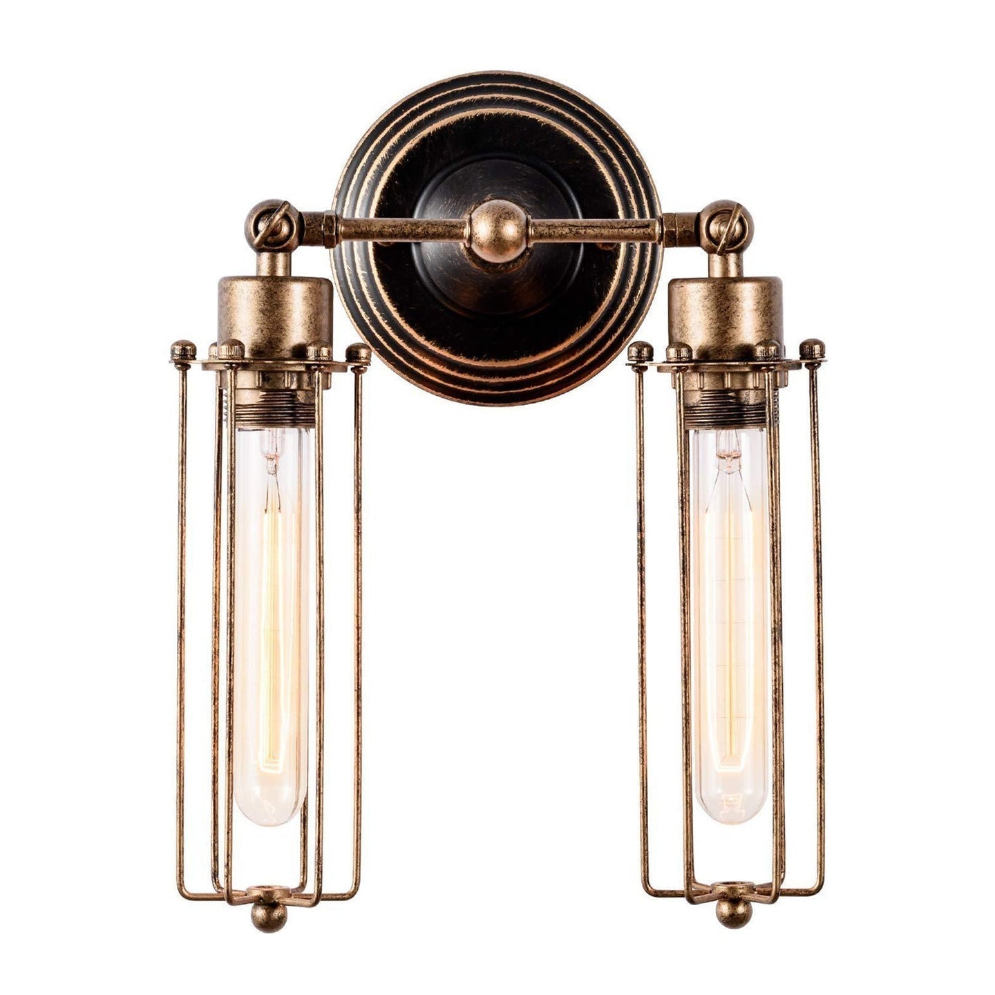 Embrace Industrial Charm And Flexible Illumination: The Rustic Cage Wall Sconce Wall Light