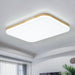 Beige Acrylic Flush Mount Ceiling Light For Living Room - 25.5’/34’ Rectangle Shape / 25.5’