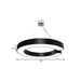 Blake’s Bold C - Curve: Modern Led Pendant Lamp In Black Or White Ceiling Light