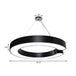 Blake’s Bold C - Curve: Modern Led Pendant Lamp In Black Or White Ceiling Light