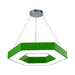 Stella’s Contemporary Led Honeycomb Pendant Light - Vibrant Green/Blue/Red In White/Warm/Natural