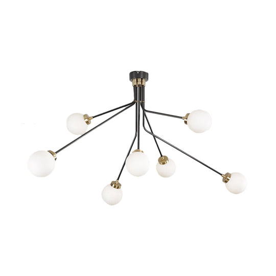 Introducing Nova’s Adjustable Radiance: Modern Black Metal Semi - Flush Ceiling Lamp