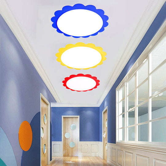 Blooming Beauty: Cartoon Flower Led Ceiling Light