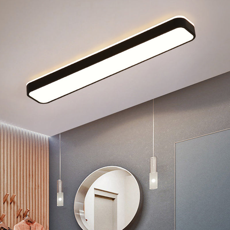 Embrace Serenity With The Luna Flush Mount: Modern Lighting Warm Comfort Black /