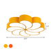 Elliana Modern Led Ceiling Light - Playful Orange & Yellow Spiral Design