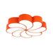 Elliana Modern Led Ceiling Light - Playful Orange & Yellow Spiral Design