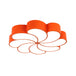 Elliana Modern Led Ceiling Light - Playful Orange & Yellow Spiral Design