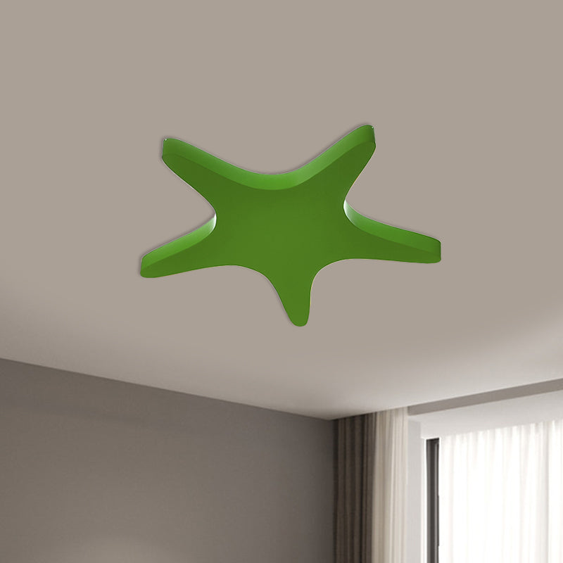 Emily Yellow/Orange/Blue Led Cartoon Star Ceiling Light For Kids Room