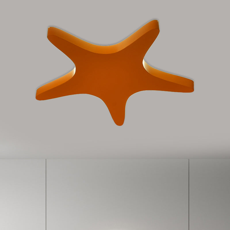 Emily Yellow/Orange/Blue Led Cartoon Star Ceiling Light For Kids Room