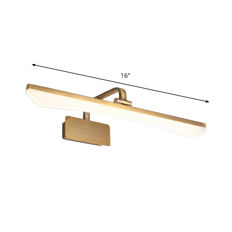 Rylee Modern Gold Led Vanity Lamp