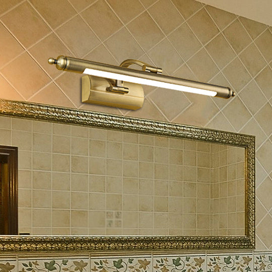 Olivia’s Modern Brass Led Vanity Light: Elevate Your Bathroom In Style